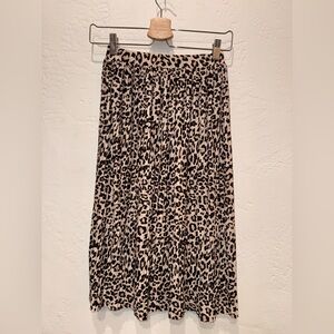 H&M Animal Print Maxi Skirt